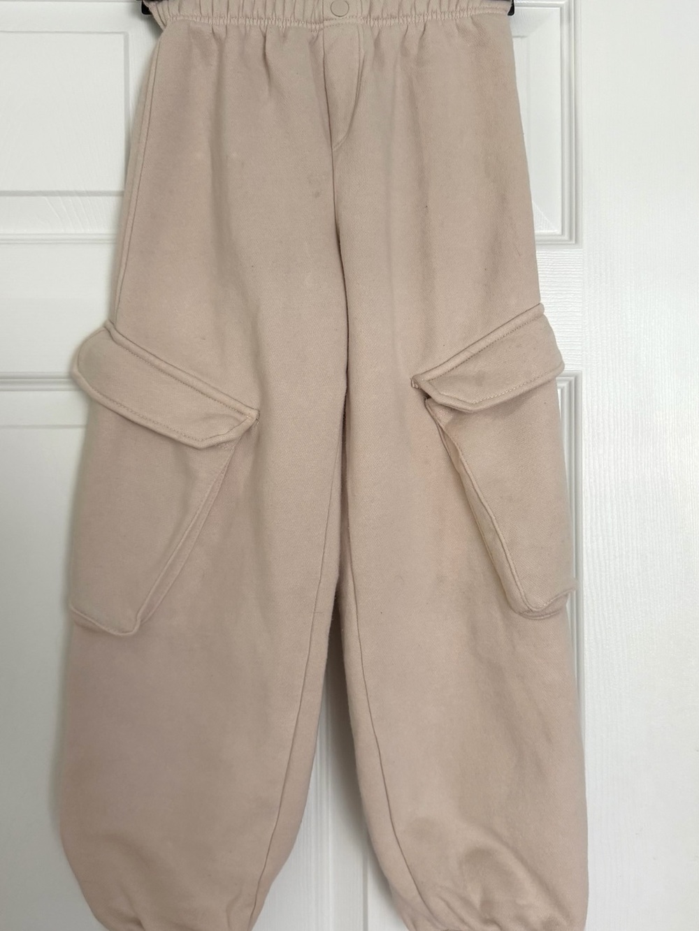 Zara Kids Beige Cargo Jogger Pants
